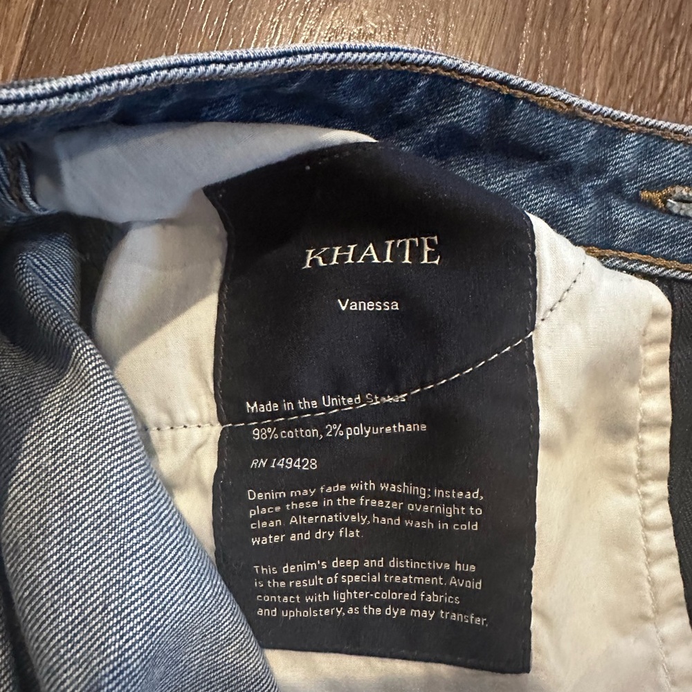 KHAITE Women's High Rise Jeans - Blue - Picture 5 of 9